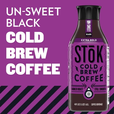 SToK Extra Bold Unsweetened Cold Brew Coffee - 48 Fl Oz 4 SToK Extra Bold Unsweetened Cold Brew Coffee - 48 Fl Oz - Image 2