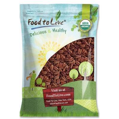 Organic Dry Roasted Pecan Halves With Himalayan Salt - By Food To Live 9 Organic Dry Roasted Pecan Halves With Himalayan Salt - By Food To Live - Image 7