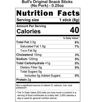 Bull's 0.25oz Original Sticks (No Pork) 100-ct Boxes - 2 Boxes 6 Bull's 0.25oz Original Sticks (No Pork) 100-ct Boxes - 2 Boxes - Image 4