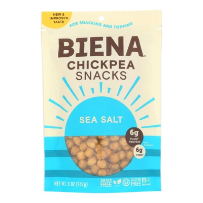 Biena Chickpea Snacks - Sea Salt - Case Of 8 - 5 Oz 5 Biena Chickpea Snacks - Sea Salt - Case Of 8 - 5 Oz - Image 3