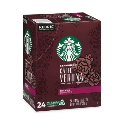 Starbucks Caffe Verona Coffee K-Cups Pack, 24/Box 9 Starbucks Caffe Verona Coffee K-Cups Pack, 24/Box - Image 7