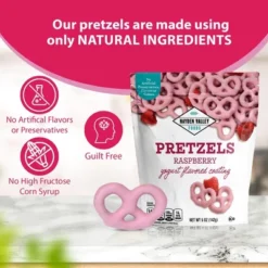 Hayden Valley Foods Raspberry Yogurt Covered Pretzels | 5 Oz Bags (Pack Of 3) | No Artificial Flavors, Preservatives Or Colors -Grocery Sales GUEST cb203e9b a124 4827 b9df 72947b042e96