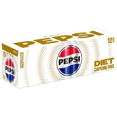 Diet Pepsi Caffeine Free Cola - 12pk/12 Fl Oz Cans 4 Diet Pepsi Caffeine Free Cola - 12pk/12 Fl Oz Cans - Image 2