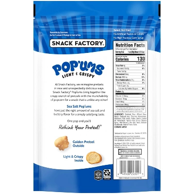 Snack Factory Pop'ums Sea Salt Pretzel Snacks - 9oz 3 Snack Factory Pop'ums Sea Salt Pretzel Snacks - 9oz