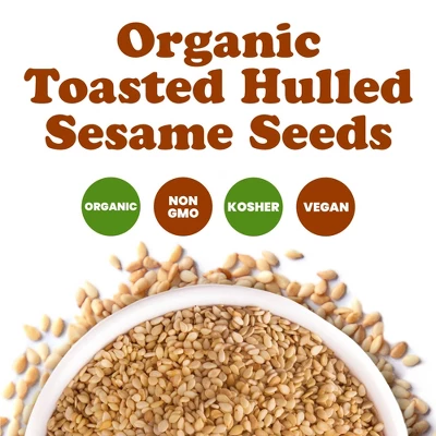 Organic Toasted Hulled Sesame Seeds – By Food To Live 4 Organic Toasted Hulled Sesame Seeds – By Food To Live - Image 2