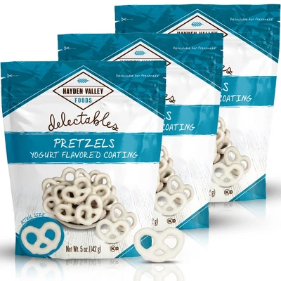 Hayden Valley Foods Vanilla Yogurt Covered Pretzels | 5 Oz Bags (Pack Of 3) | No Artificial Flavors, Preservatives Or Colors 8 Hayden Valley Foods Vanilla Yogurt Covered Pretzels | 5 Oz Bags (Pack Of 3) | No Artificial Flavors, Preservatives Or Colors - Image 6