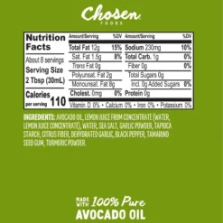 Chosen Foods Lemon Garlic Dressing And Marinade - 8 Fl Oz -Grocery Sales GUEST d40c3a82 7c6c 4ca6 b52a 245eb04bd50c