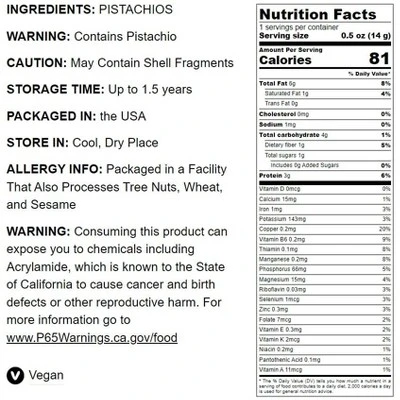 Dry Roasted Pistachio Halves - By Food To Live 5 Dry Roasted Pistachio Halves - By Food To Live - Image 3