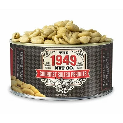 The 1949 Nut Co. Gourmet Salted Peanuts – Roasted & Lightly Salted, 20 Oz Tin 3 The 1949 Nut Co. Gourmet Salted Peanuts – Roasted & Lightly Salted, 20 Oz Tin