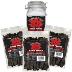 Buffalo Bills Maple Pepper Beef Jerky 3 Bag Starter Kit (3 Bags And 1 Jar) 13 Buffalo Bills Maple Pepper Beef Jerky 3 Bag Starter Kit (3 Bags And 1 Jar) -Grocery Sales GUEST d63e168f 74f1 4422 8f90 c0b2e160badb