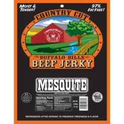 Buffalo Bills 2.6oz Mesquite Country Cut Beef Jerky - Six 2.6oz Packs