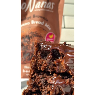 GoNanas Fudge Brownie Banana Bread Mix - 12.4oz 4 GoNanas Fudge Brownie Banana Bread Mix - 12.4oz - Image 2