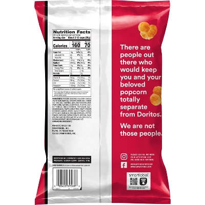 Smartfood Doritos Nacho Cheese Flavored Popcorn - 6.25oz 3 Smartfood Doritos Nacho Cheese Flavored Popcorn - 6.25oz