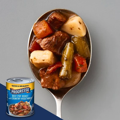 Progresso Gluten Free Rich & Hearty Beef Pot Roast With Country Vegetables Soup - 18.5oz 13 Progresso Gluten Free Rich & Hearty Beef Pot Roast With Country Vegetables Soup - 18.5oz - Image 11