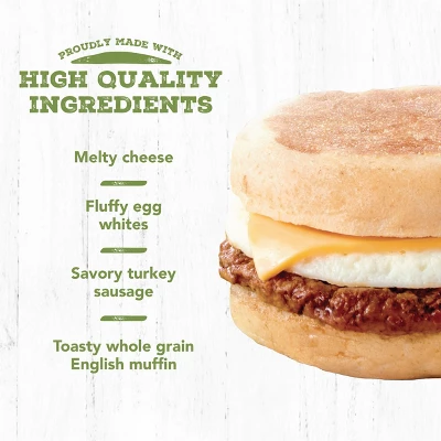 Jimmy Dean Delights Turkey Sausage, Egg Whites, & Cheese Frozen English Muffin - 4ct 5 Jimmy Dean Delights Turkey Sausage, Egg Whites, & Cheese Frozen English Muffin - 4ct - Image 3