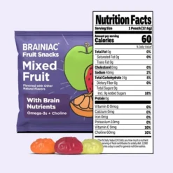 Brainiac Kids Fruit Snacks With Omega-3s Mixed Fruit - 12.4oz/20ct -Grocery Sales GUEST ddbbcac4 7352 40ae 86f6 1dc0b2c67366