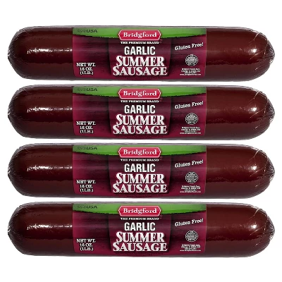 Bridgford Garlic Summer Sausage 16 Oz - Gluten-Free High Protein Garlic Infused Ready-to-Eat Summer Sausage For No-Carb Keto Diets 12 Bridgford Garlic Summer Sausage 16 Oz - Gluten-Free High Protein Garlic Infused Ready-to-Eat Summer Sausage For No-Carb Keto Diets - Image 10