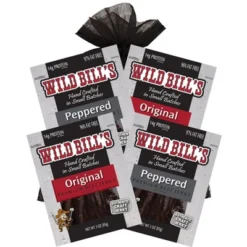 Wild Bill's 4-Piece Beef Jerky Sampler (Two 3oz Packs Each Of Original Hickory And Black Peppered) -Grocery Sales GUEST e48238e6 8792 4d99 a401 b14f4f221836