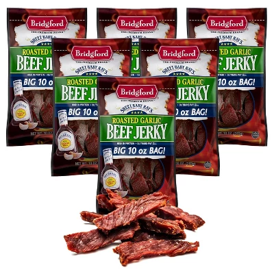Bridgford Sweet Baby Ray’s Beef Jerky Roasted Garlic 10 Oz - High Protein Beef Jerky For Your Dietary Preferences & On-the-Go Snacking 13 Bridgford Sweet Baby Ray’s Beef Jerky Roasted Garlic 10 Oz - High Protein Beef Jerky For Your Dietary Preferences & On-the-Go Snacking - Image 11