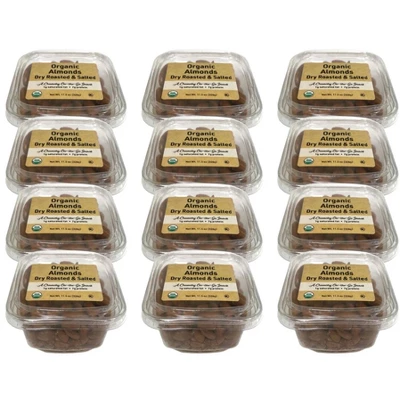 Woodstock Organic Almonds Dry Roasted And Salted - Case Of 12/11.5 Oz 3 Woodstock Organic Almonds Dry Roasted And Salted - Case Of 12/11.5 Oz