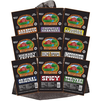 Buffalo Bills 9-ct Assorted Country Cut Beef Jerky Sampler - Nine 1.5oz Packs 7 Buffalo Bills 9-ct Assorted Country Cut Beef Jerky Sampler - Nine 1.5oz Packs - Image 5