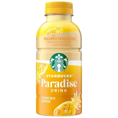Starbucks Paradise Drink Pineapple Passionfruit + Coconut Milk - 14 Fl Oz Bottle 4 Starbucks Paradise Drink Pineapple Passionfruit + Coconut Milk - 14 Fl Oz Bottle - Image 3