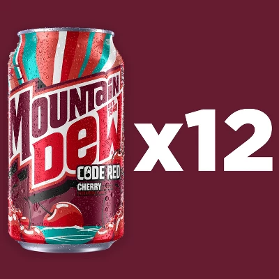 Mountain Dew Code Red Soda - 12pk/12 Fl Oz Cans 4 Mountain Dew Code Red Soda - 12pk/12 Fl Oz Cans - Image 2