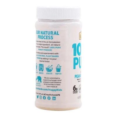 Crazy Richard's Peanut Powder - Case Of 6/6.5 Oz 5 Crazy Richard's Peanut Powder - Case Of 6/6.5 Oz - Image 3