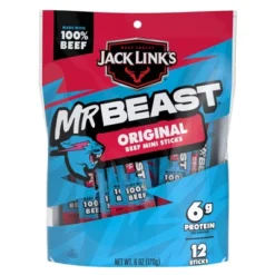 Jack Link's MrBeast Mini Beef Sticks Original - 6oz/12ct -Grocery Sales GUEST fc37aad3 b7f2 4174 a723 21e7e4d2e63b