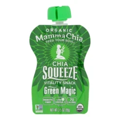 Mamma Chia Vitality Snack Squeeze Green Magic - Case Of 16/3.5 Oz
