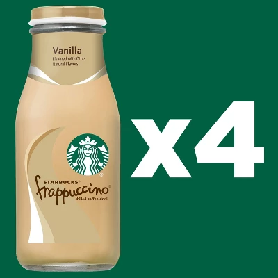 Starbucks Frappuccino Vanilla Coffee Drink - 4pk/9.5 Fl Oz Glass Bottles 4 Starbucks Frappuccino Vanilla Coffee Drink - 4pk/9.5 Fl Oz Glass Bottles - Image 2