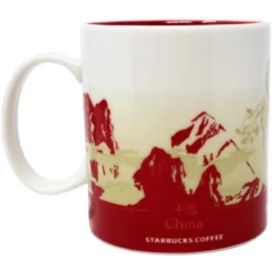 Starbucks Global Icon Series China Ceramic Mug, 16 Oz